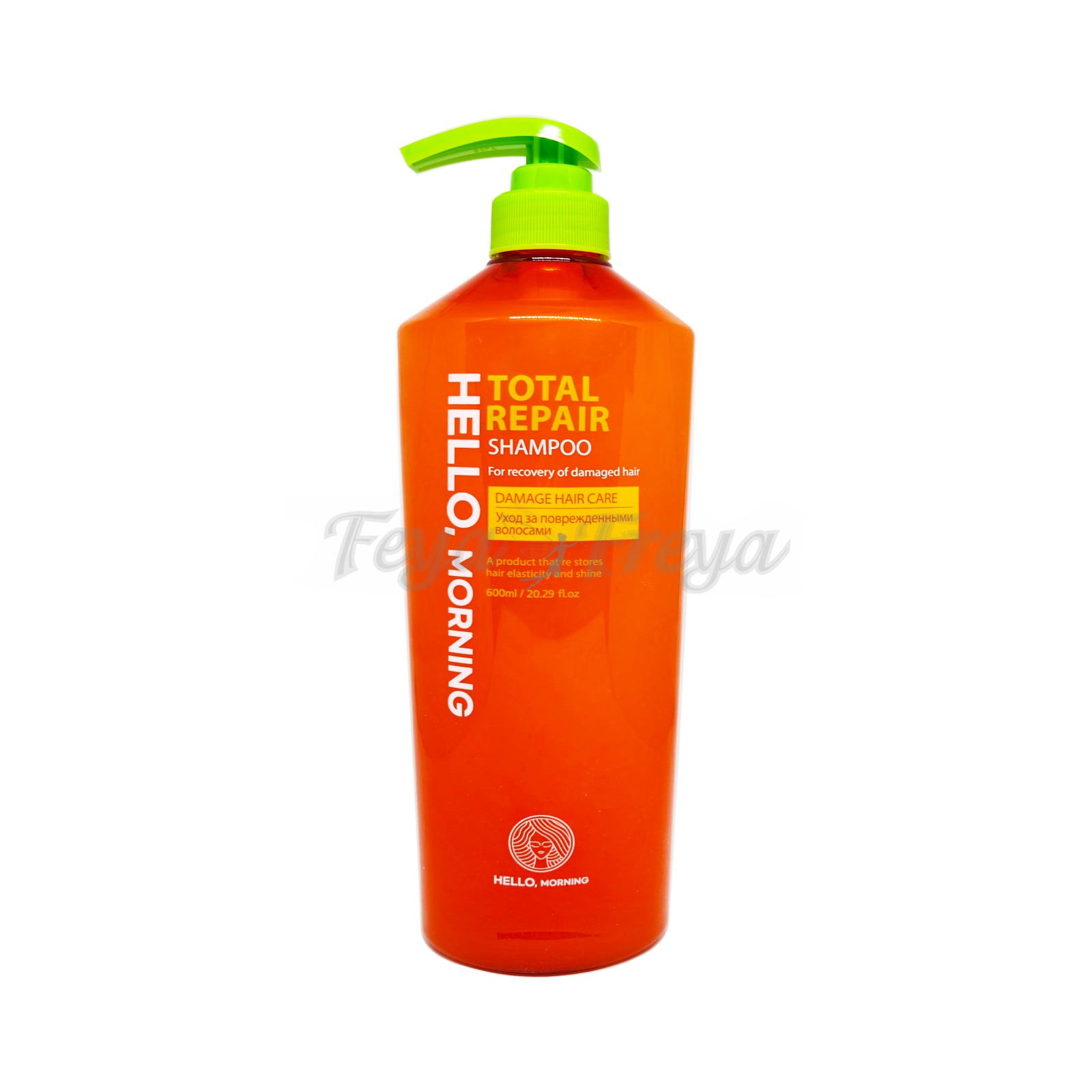 HELLO MORNING TOTAL REPAIR SHAMPOO Восстанавливающий шампунь для поврежденных волос 600мл