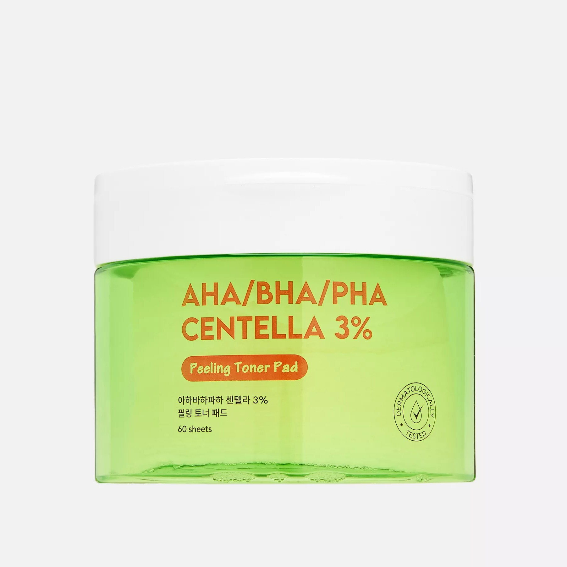 SHINCOS.LAB AHA/BHA/PHA CENTELLA 3% PEELING TONER PADS Очищающие тонер пэды с кислотами и экстрактом центеллы 3% 60шт