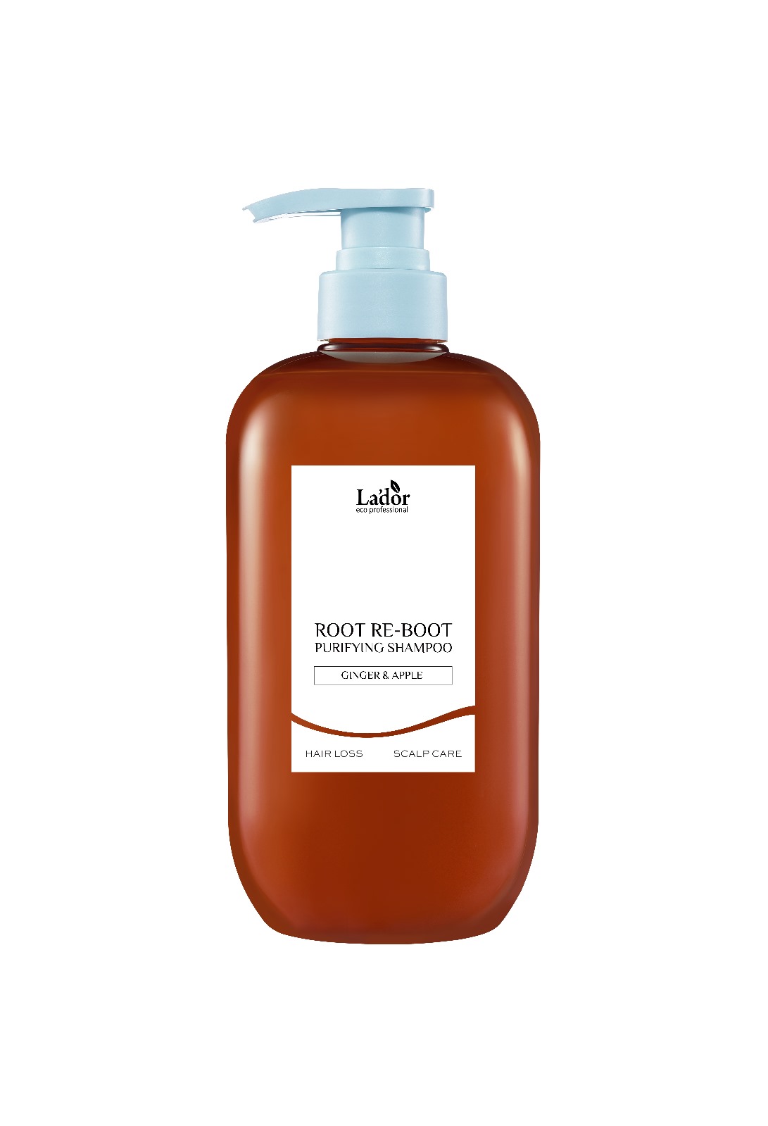 LA'DOR ROOT RE-BOOT PURIFYING SHAMPOO GINGER & APPLE Шампунь для волос с имбирем и яблоком 800мл