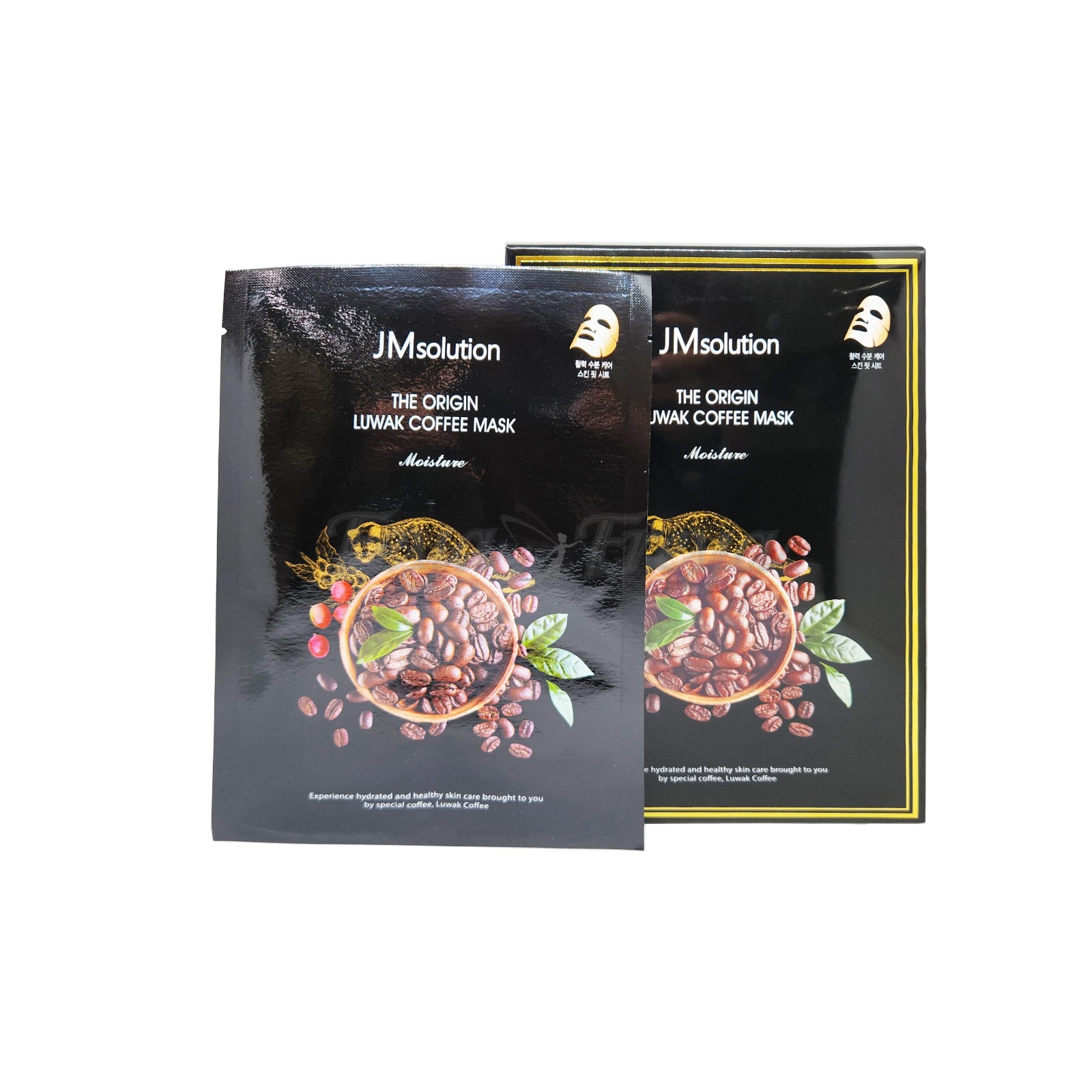 JM SOLUTION THE ORIGIN LUWAK COFFEE MASK Тканевая маска с экстрактом кофе 30мл