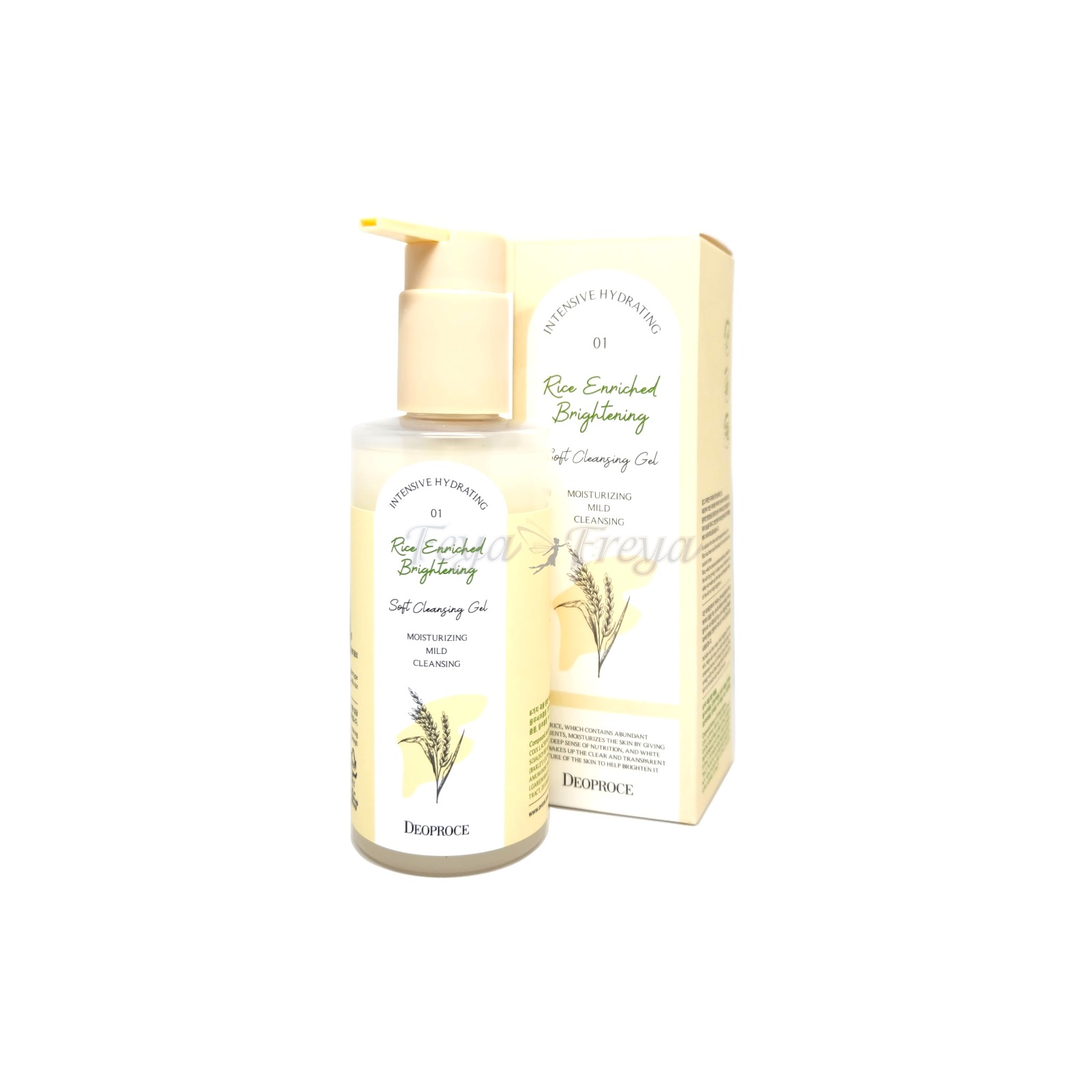 DEOPROCE RICE ENRICHED BRIGHTENING SOFT CLEANSING GEL Мягкий увлажняющий очищающий гель с экстрактом риса 200мл