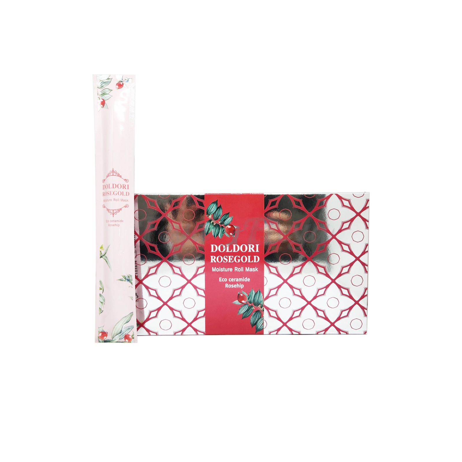 CELLVIO DOLDORI ROSE GOLD MOISTURE ROLL MASK Тканевая маска с золотом и экстрактом шиповника 27мл