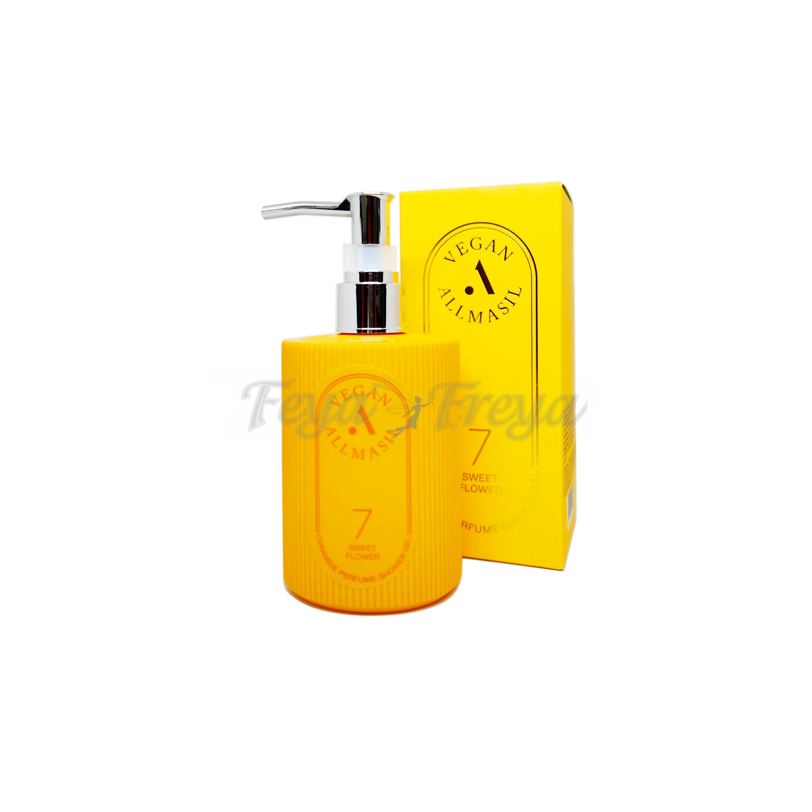 ALLMASIL 7 CERAMIDE PERFUME SHOWER GEL SWEET FLOWER Парфюмированный гель для душа с керамидами "Сладкий цветок" 300мл