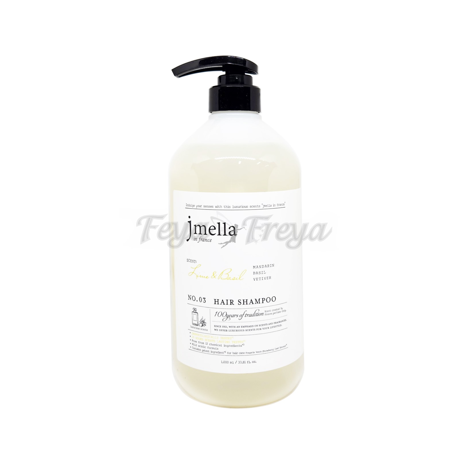 JMELLA IN FRANCE LIME & BASIL HAIR SHAMPOO Парфюмированный шампунь для волос "Лайм и Базилик" 1000мл