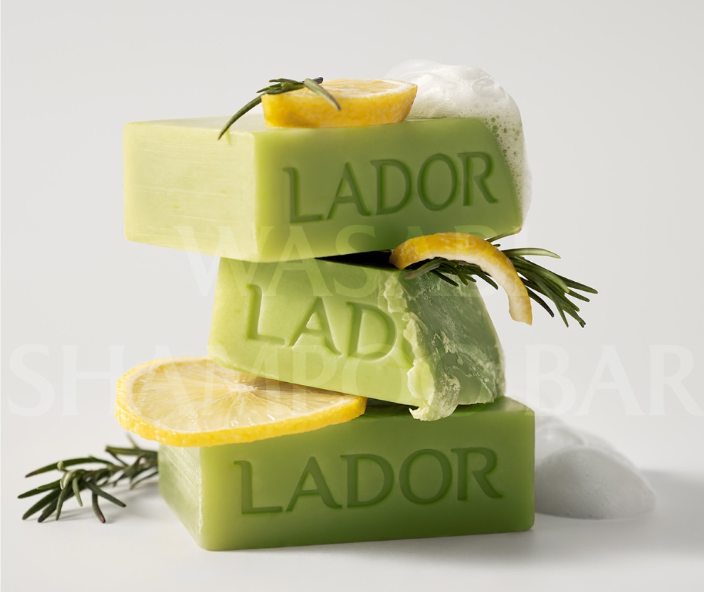 LA'DOR WASABI SHAMPOO BAR Бессиликоновый натуральный твердый шампунь для волос 115гр
