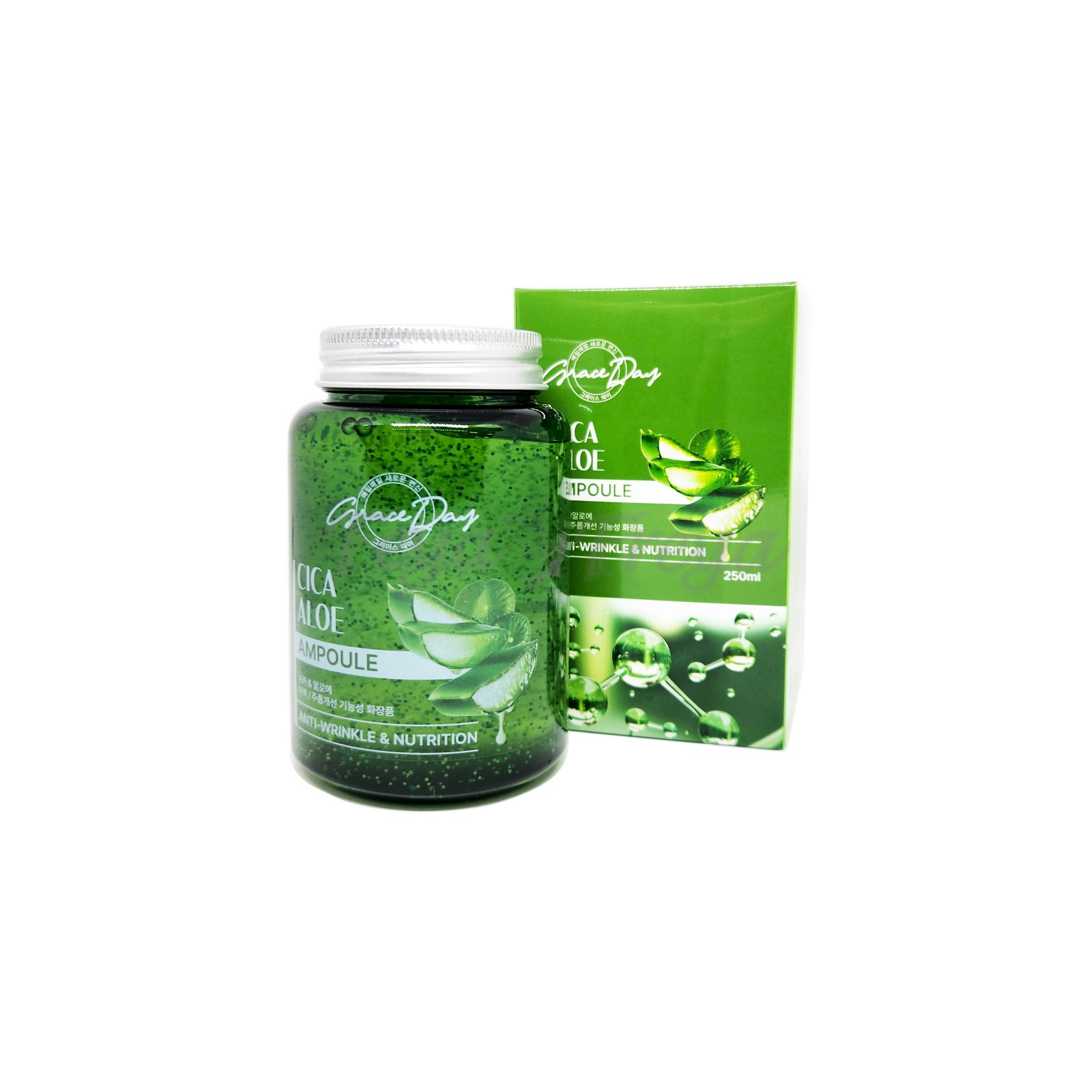 GRACE DAY CICA & ALOE ALL IN ONE AMPOULE Ампульная сыворотка с центеллой азиатской 250мл