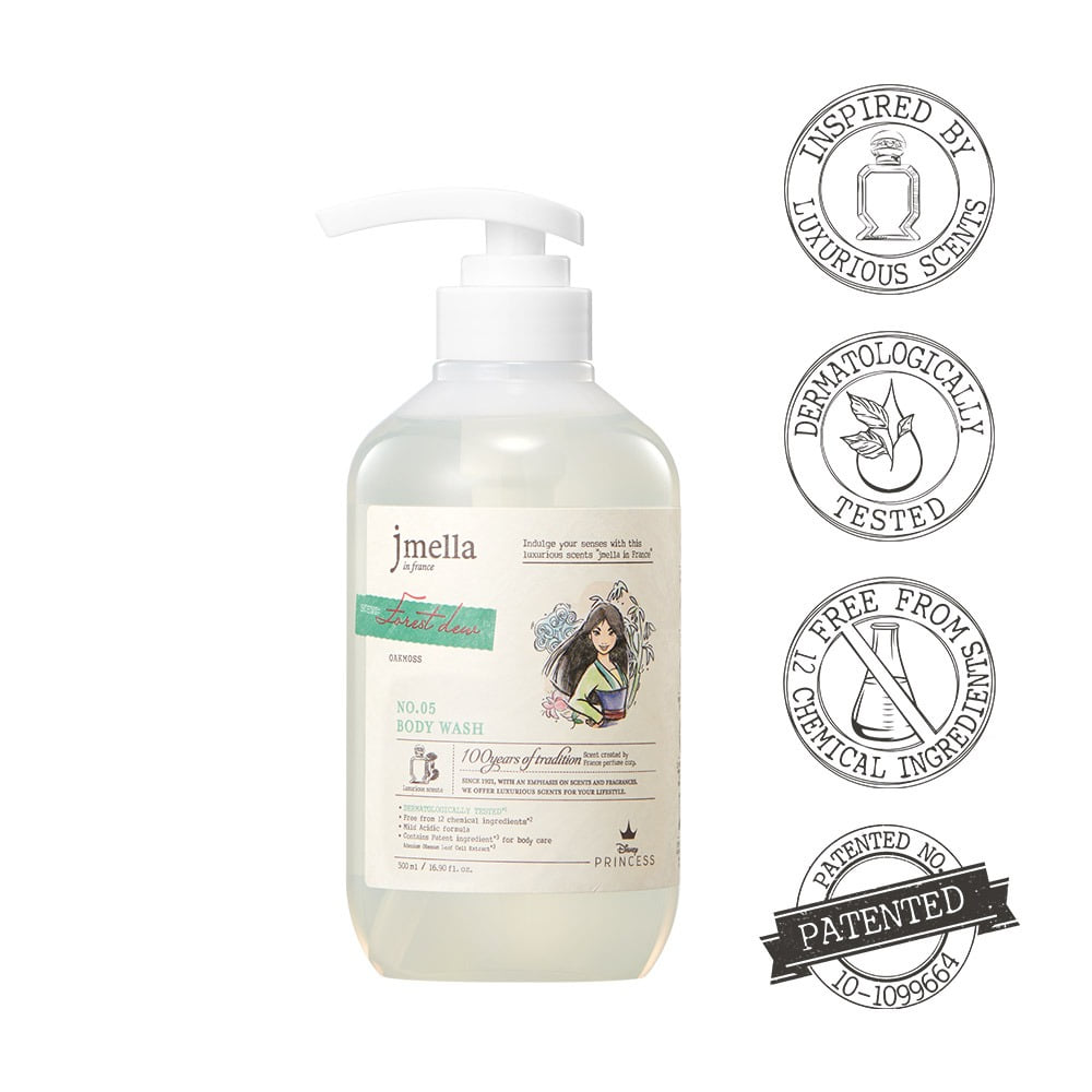 JMELLA IN FRANCE DISNEY FOREST DEW BODY WASH Парфюмированный гель для душа "Лесная роса" (Мулан) 1000мл