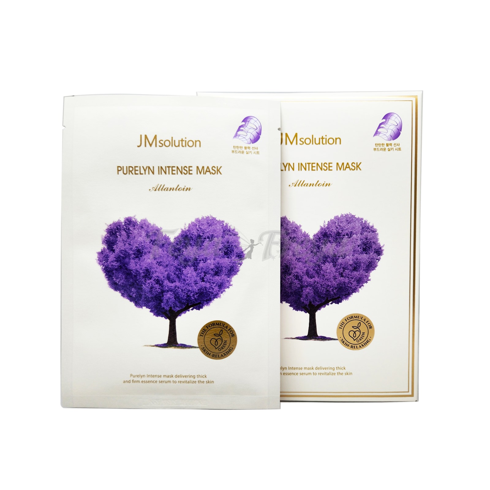 JM SOLUTION PURELYN INTENSE MASK PURPLE Тканевая маска с алантоином (фиолетовая) 30мл