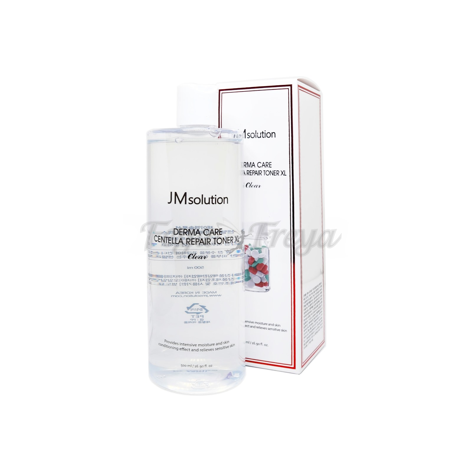 JM SOLUTION DERMA CARE CENTELLA REPAIR TONER XL Успокаивающий восстанавливающий тонер для лица с центеллой 500мл