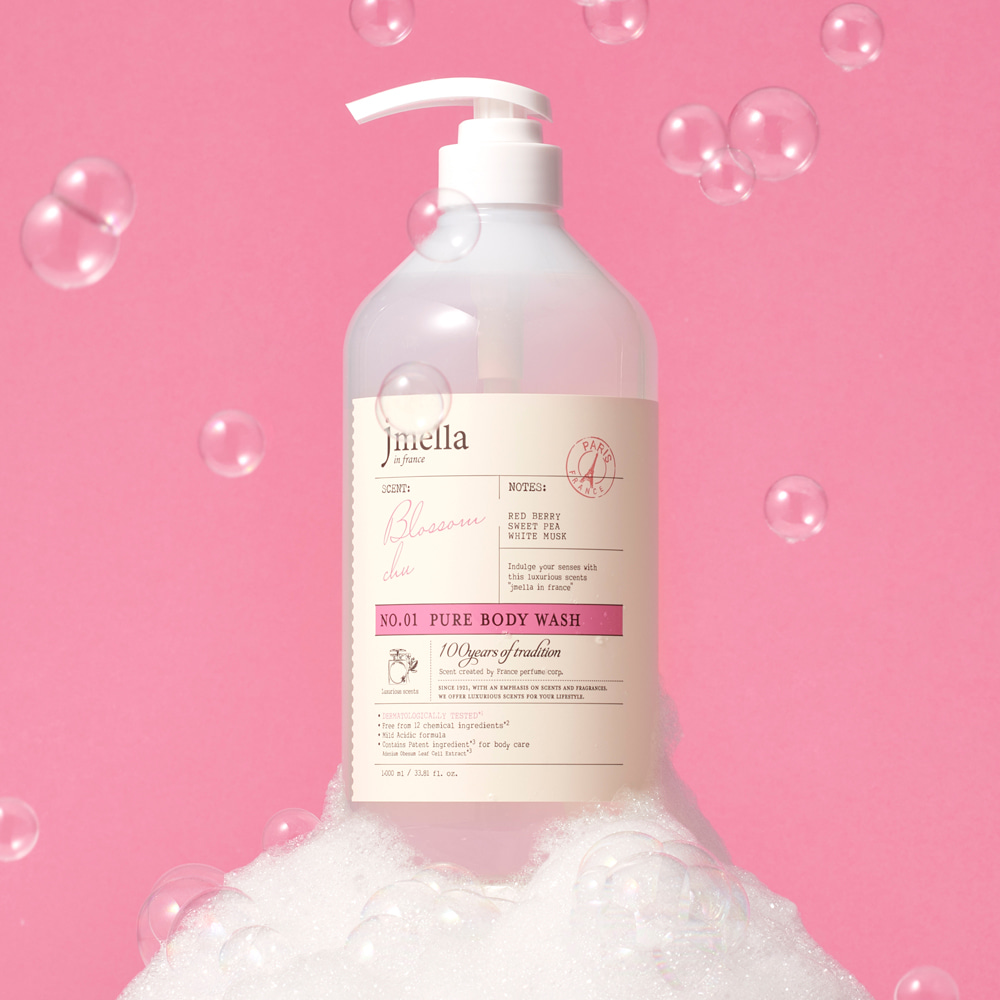 JMELLA IN FRANCE BLOSSOM CHU BODY WASH Парфюмированный гель для душа "Клюква белый мускус" 1000мл