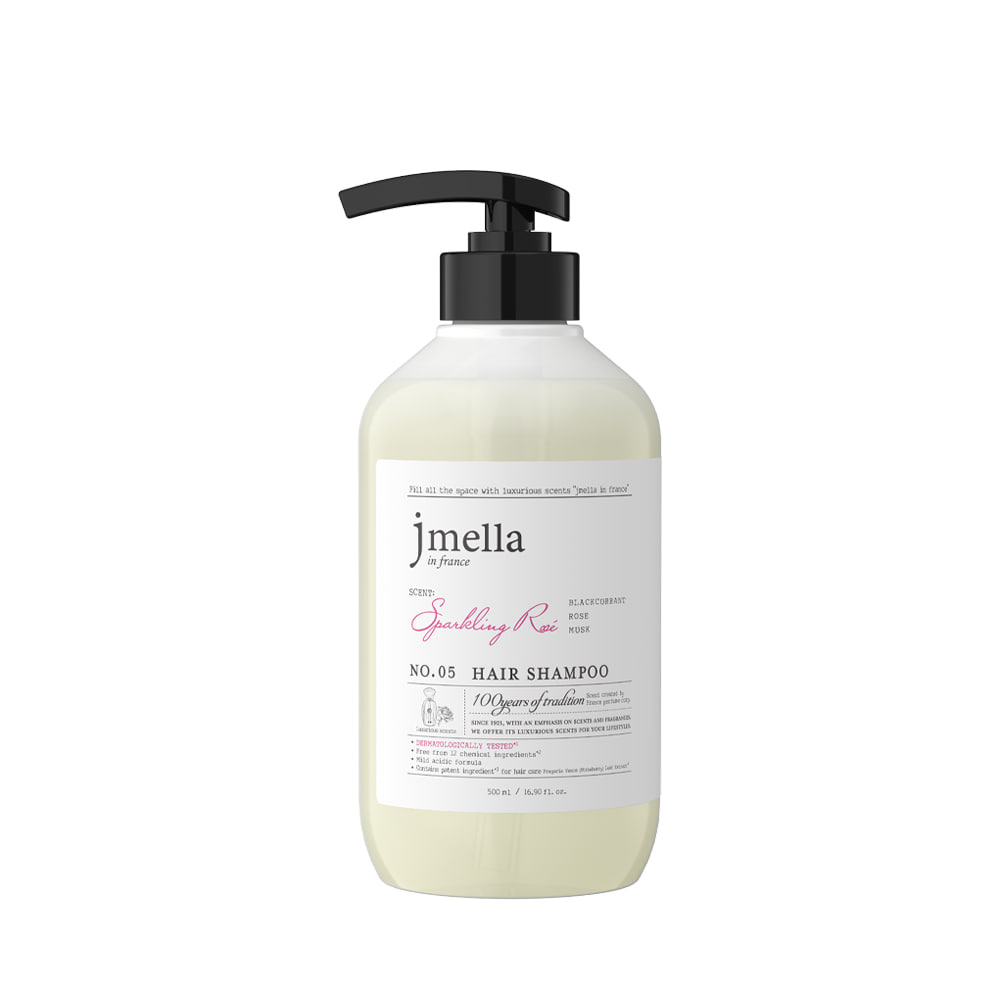JMELLA IN FRANCE SPARKLING ROSE HAIR SHAMPOO Парфюмированный шампунь для волос "Сверкающая роза" 500мл