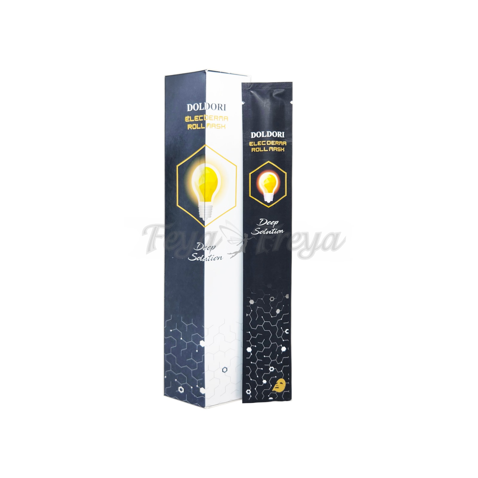 CELLVIO DOLDORI ELECDERMA ROLL MASK Тканевая маска "Элекдерма" для интенсивного ухода двойного действия 27гр