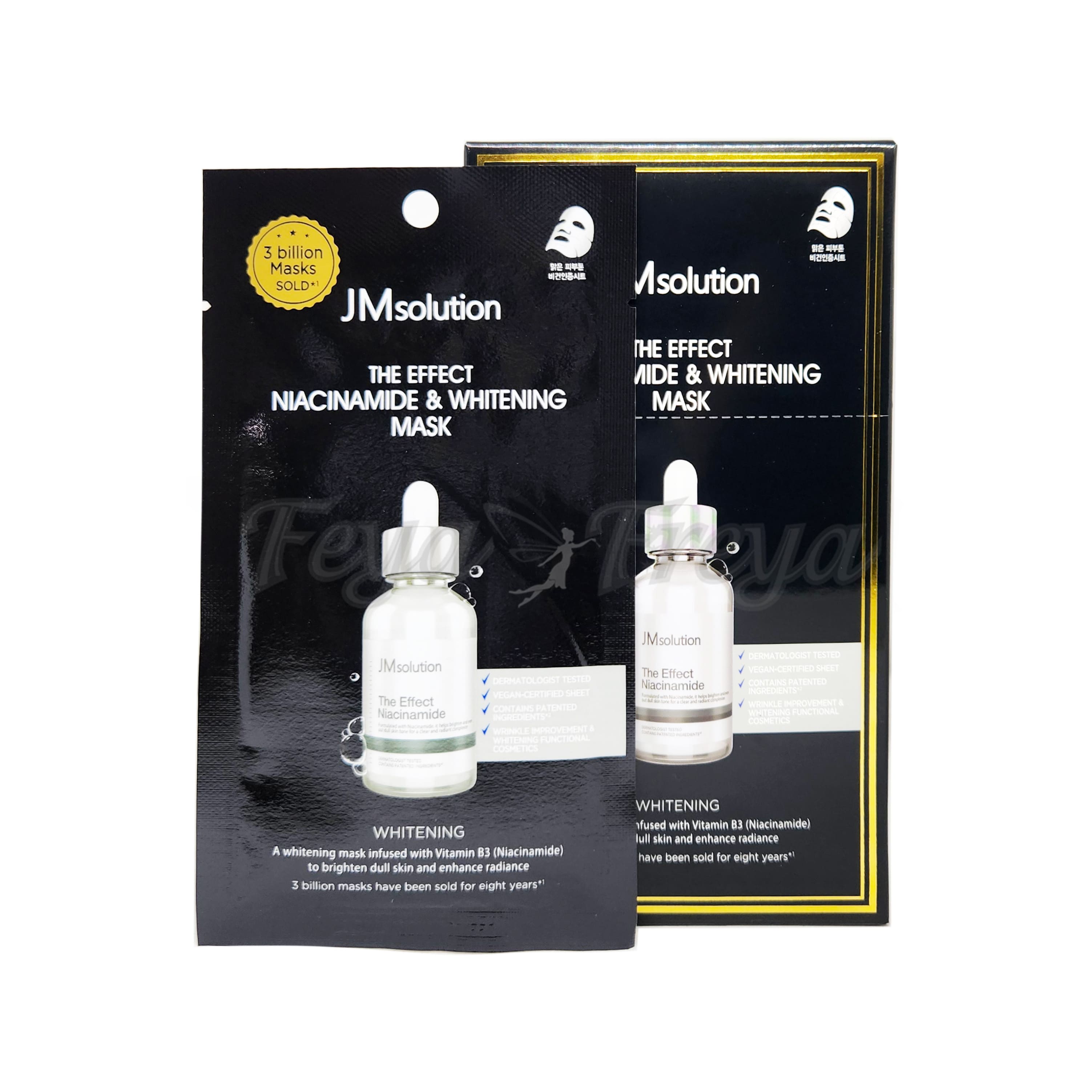 JM SOLUTION THE EFFECT NIACINAMIDE & WHITENING MASK Тканевая маска с ниацинамидом 24мл