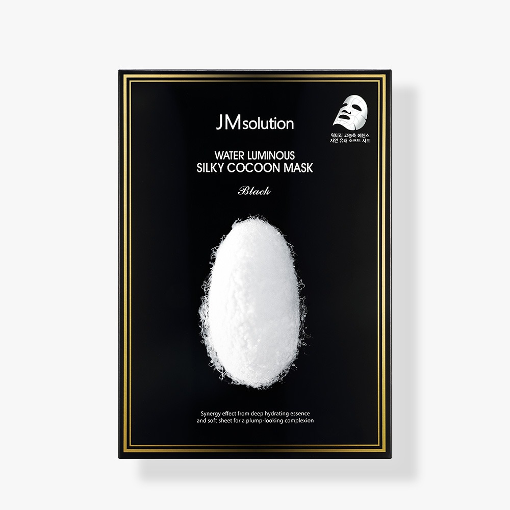 JM SOLUTION WATER LUMINOUS SILKY COCOON MASK PLUS Маска для упругости кожи с протеинами шелка 35мл