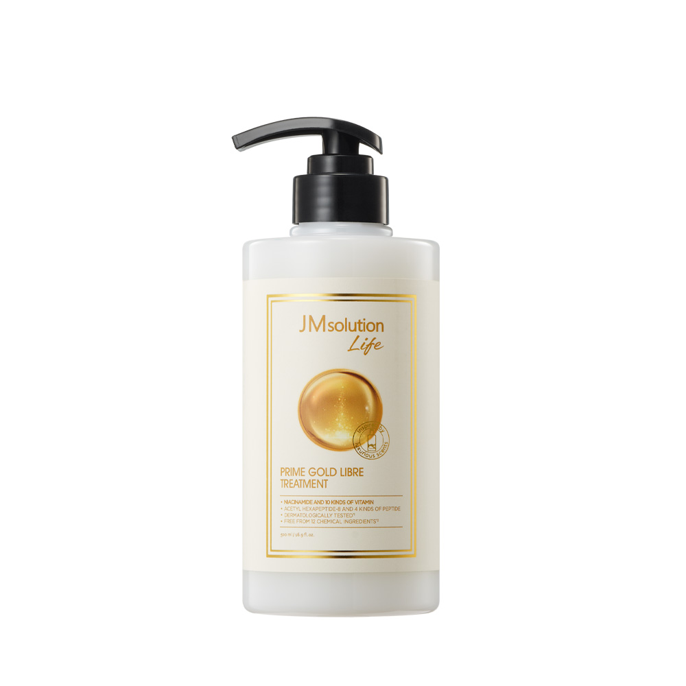 JM SOLUTION LIFE PRIME GOLD LIBRE TREATMENT Маска-бальзам для поврежденных волос 500мл