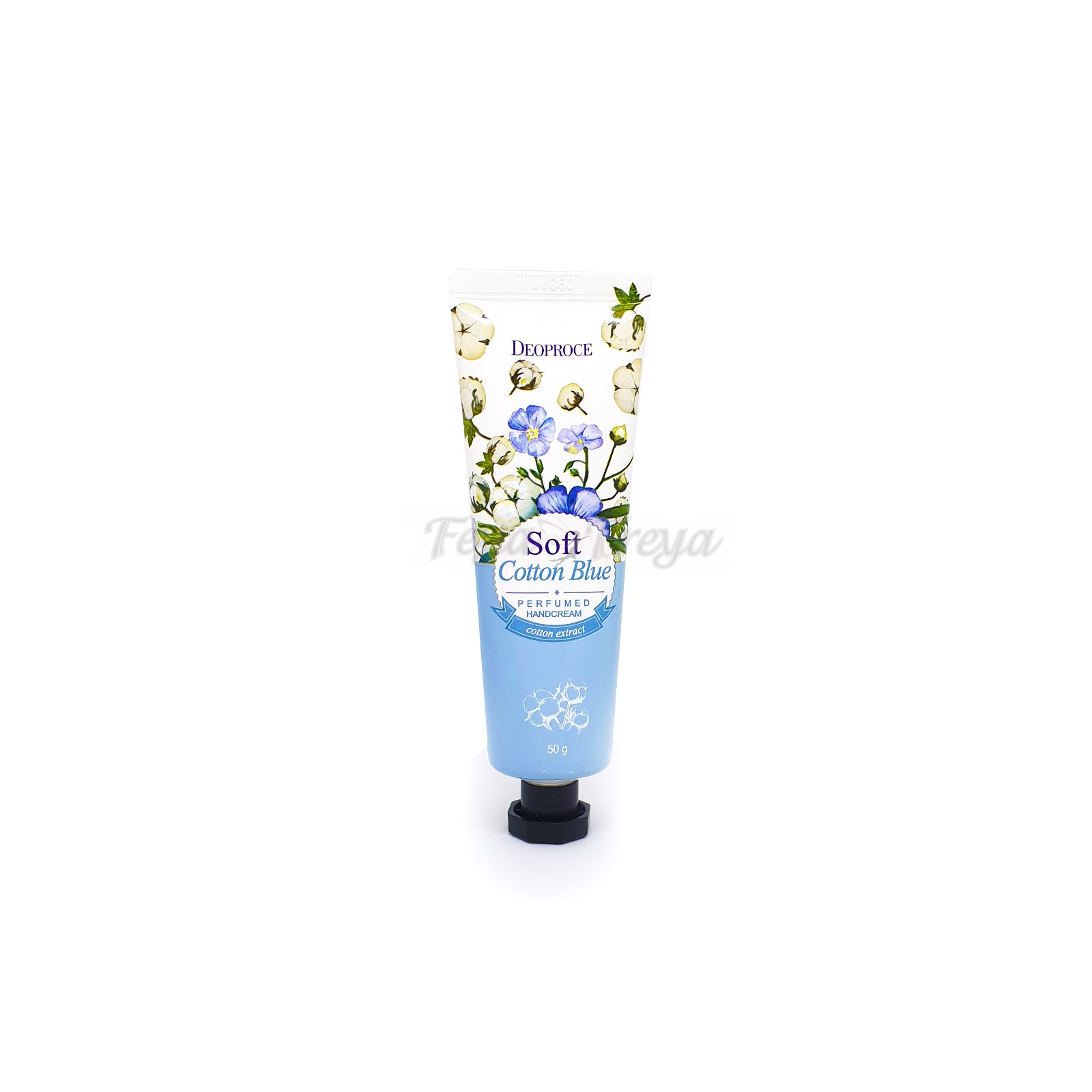 DEOPROCE SOFT COTTON BLUE PERFUMED HANDCREAM Парфюмированный крем для рук с экстрактом хлопка 50г