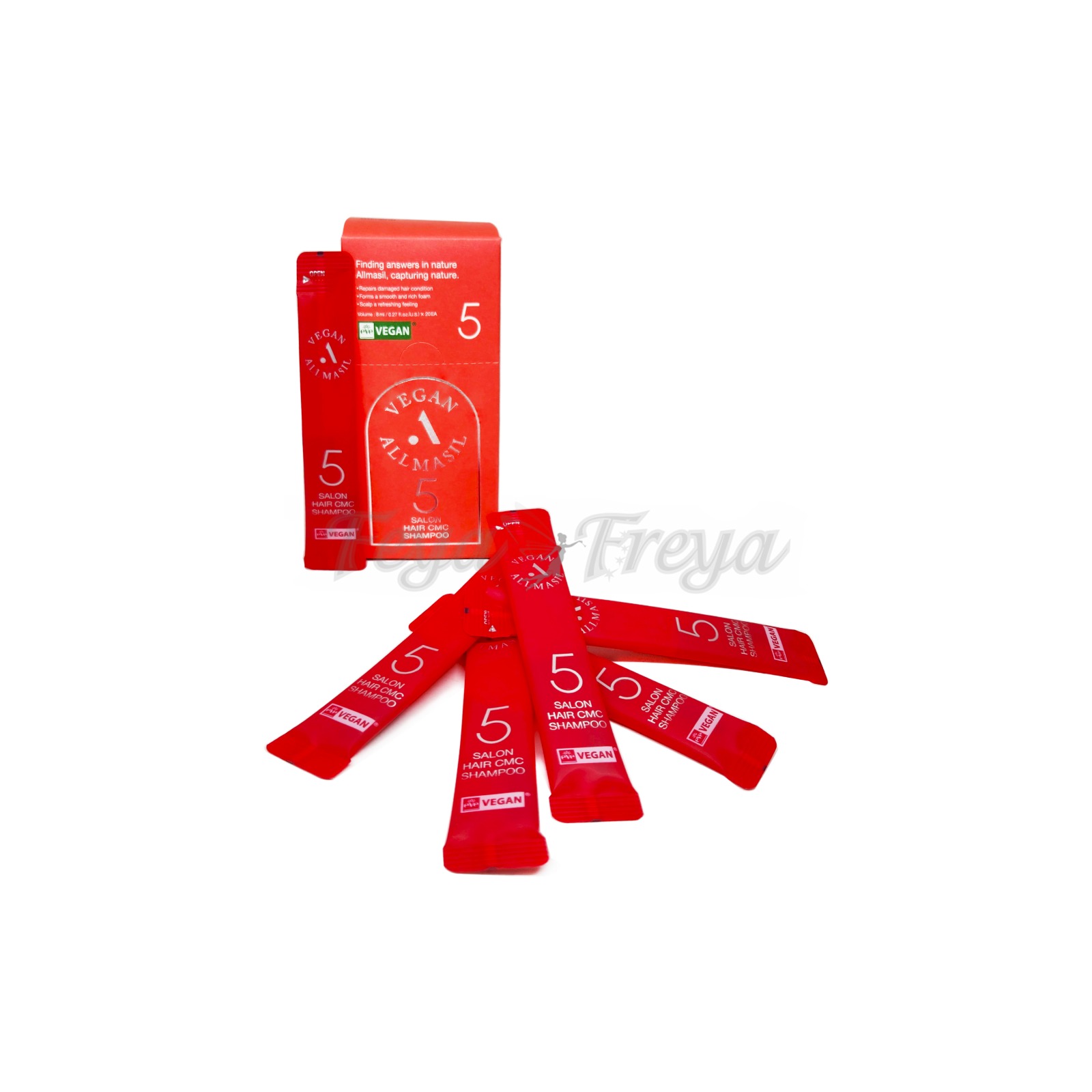 ALLMASIL 5 SALON HAIR CMC SHAMPOO STICK POUCH Восстанавливающий шампунь с аминокислотами 8мл*20шт