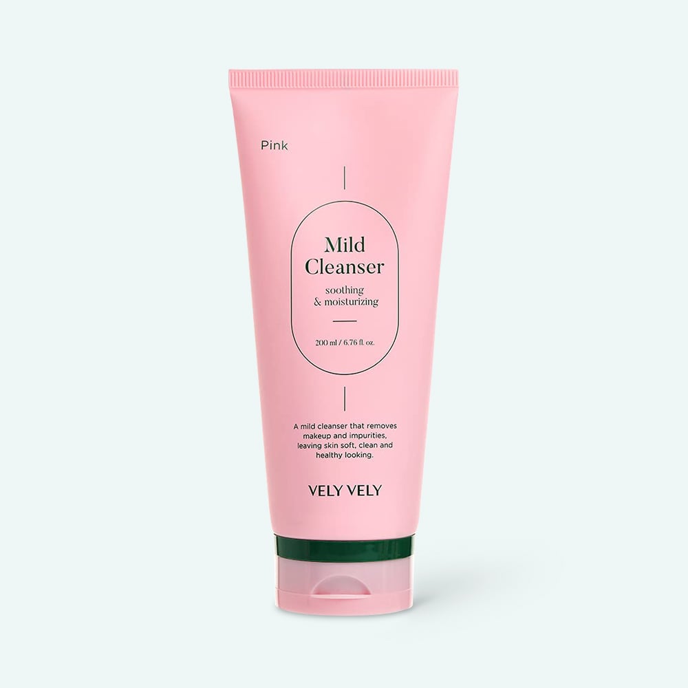 VELY VELY PINK MILD CLEANSER Успокаивающий мягкий гель для умывания с опунцией 200мл
