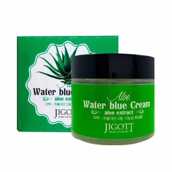 JIGOTT ALOE WATER BLUE CREAM Крем для лица с Алоэ 70мл