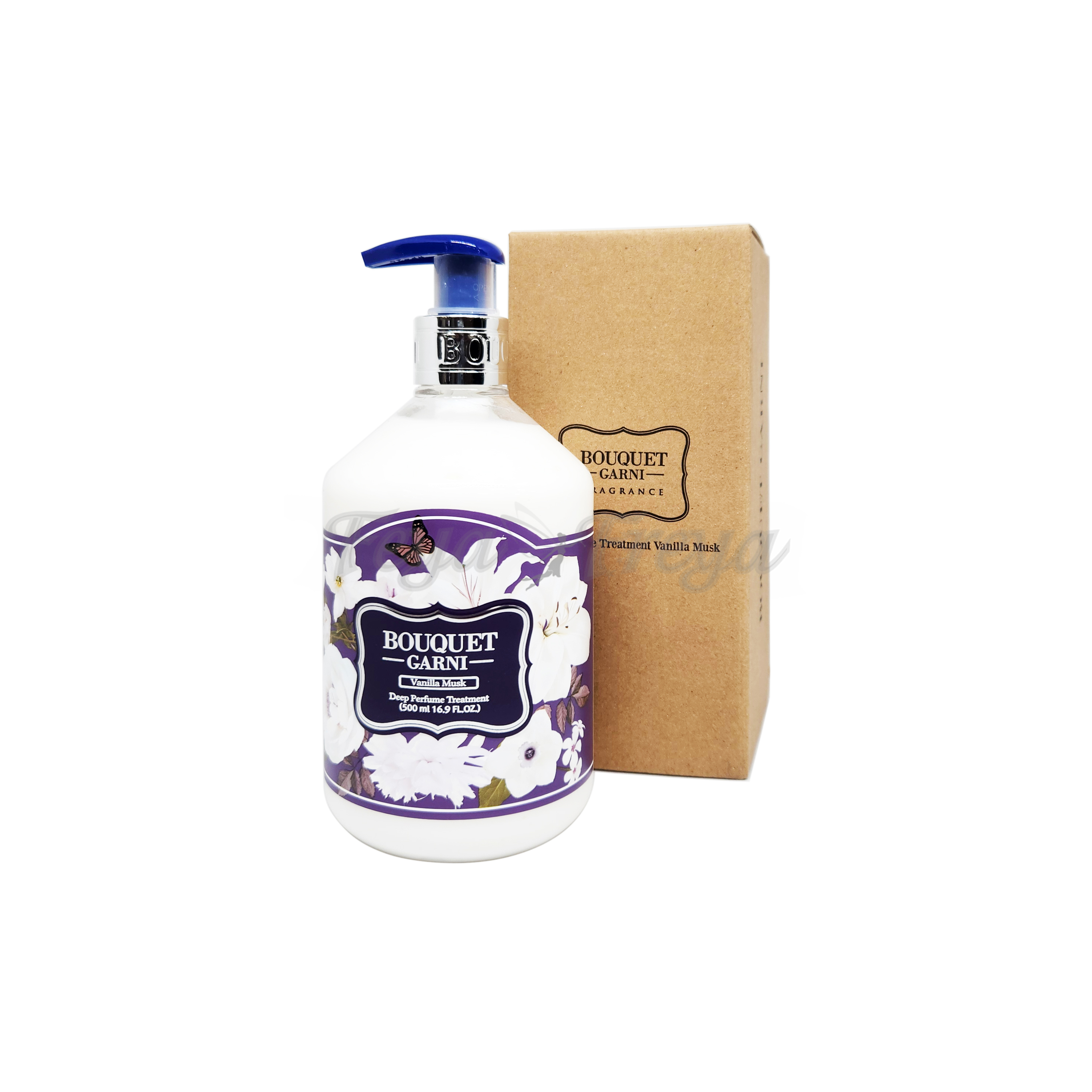 BOUQUET GARNI DEEP PERFUME TREATMENT VANILLA MUSK 500ml Парфюмированная маска-бальзам для волос "Ваниль и мускус" 500мл