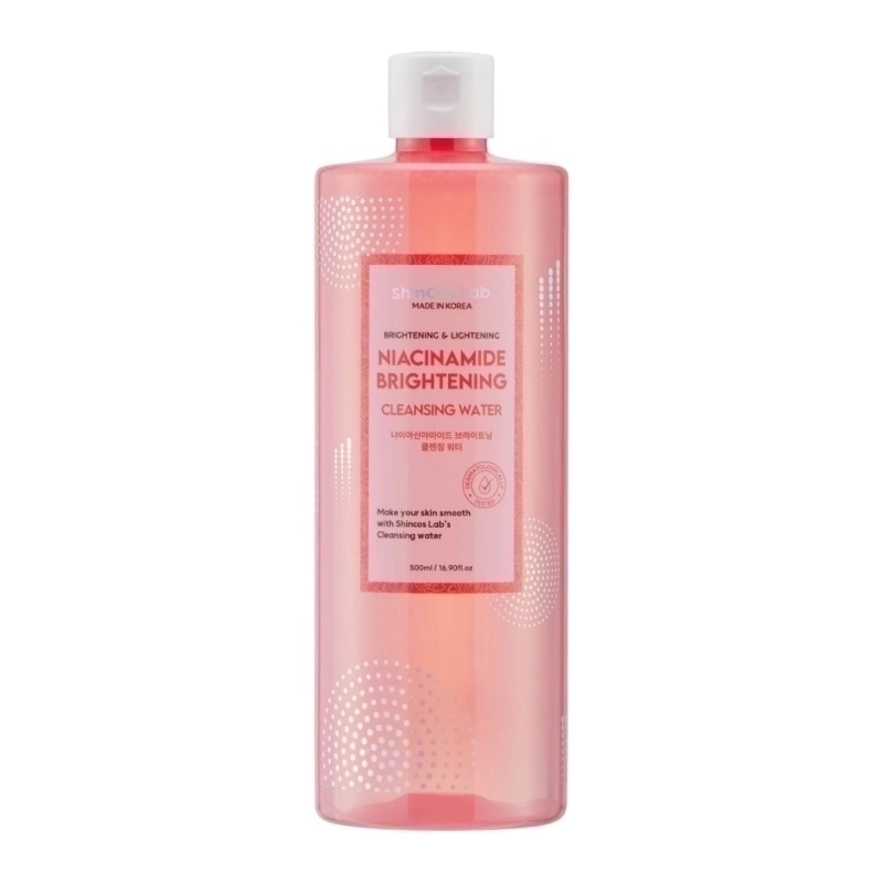 SHINCOS.LAB NIACINAMIDE BRIGHTENING CLEANSING WATER Мицеллярная очищающая вода с ниацинамидом 500мл