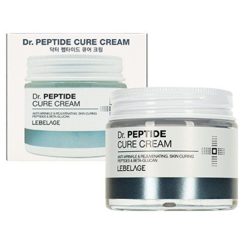 LEBELAGE Dr. PEPTIDE CURE CREAM Антивозрастной крем для лица с пептидами 70мл