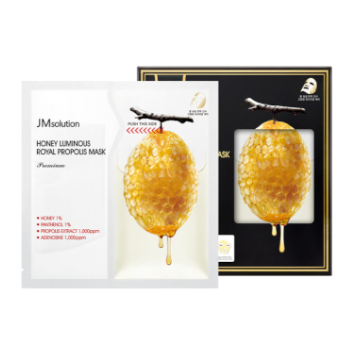JM SOLUTION HONEY LUMINOUS ROYAL PROPOLIS MASK PREMIUM Премиальная маска с экстрактом прополиса 33мл-АКЦИЯ
