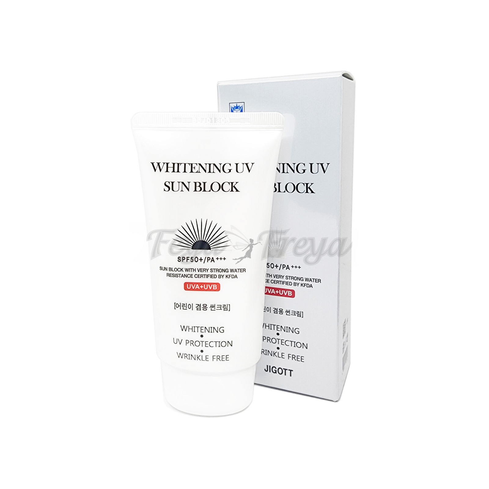 JIGOTT WHITENING UV SUN BLOCK Осветляющий солнцезащитный крем SPF50PA+++ 70мл