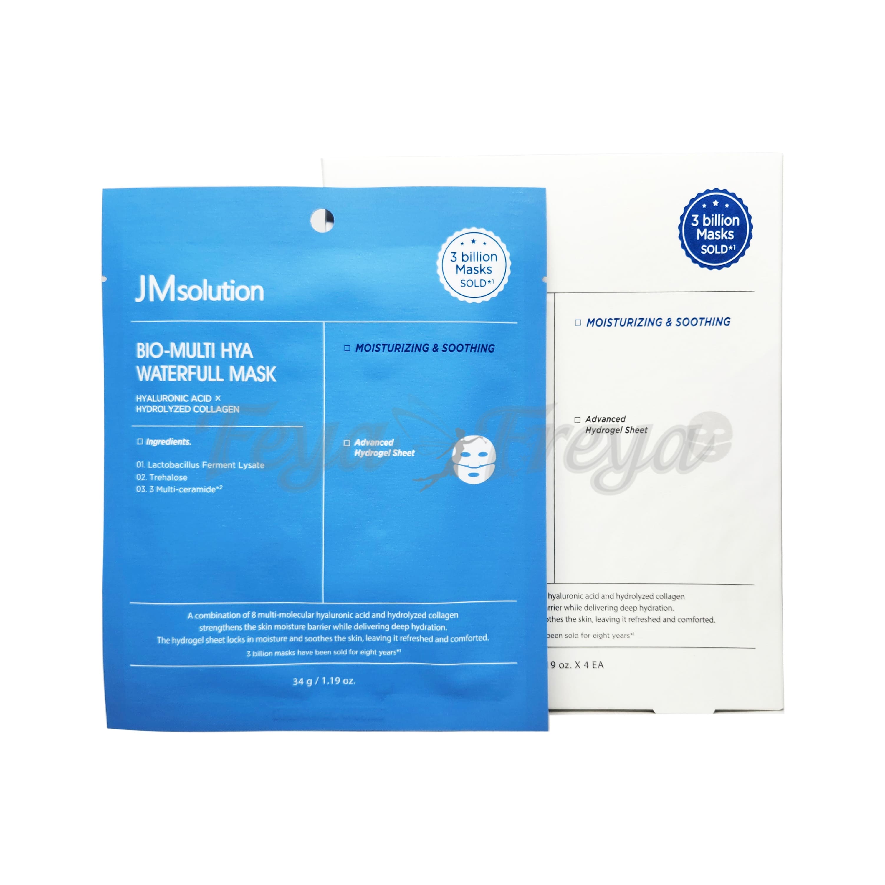 JM SOLUTION BIO-MULTI HYA WATERFULL MASK Гидрогелевая маска с высоким содержанием гиалуроновой кислоты 34гр