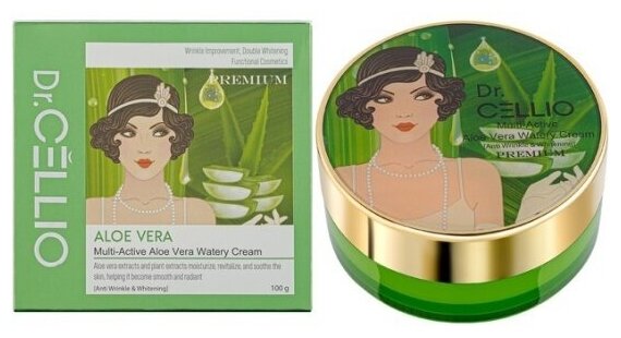 DR.CELLIO MULTI ACTIVE ALOE VERA WATERY CREAM Увлажняющий крем с алоэ 100гр