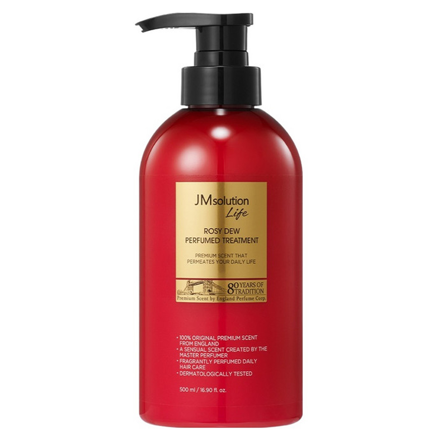 JM SOLUTION LIFE ROSY DEW PERFUMED TREATMENT Парфюмированная маска-бальзам для волос Бергамот, Роза, Кедр 500мл