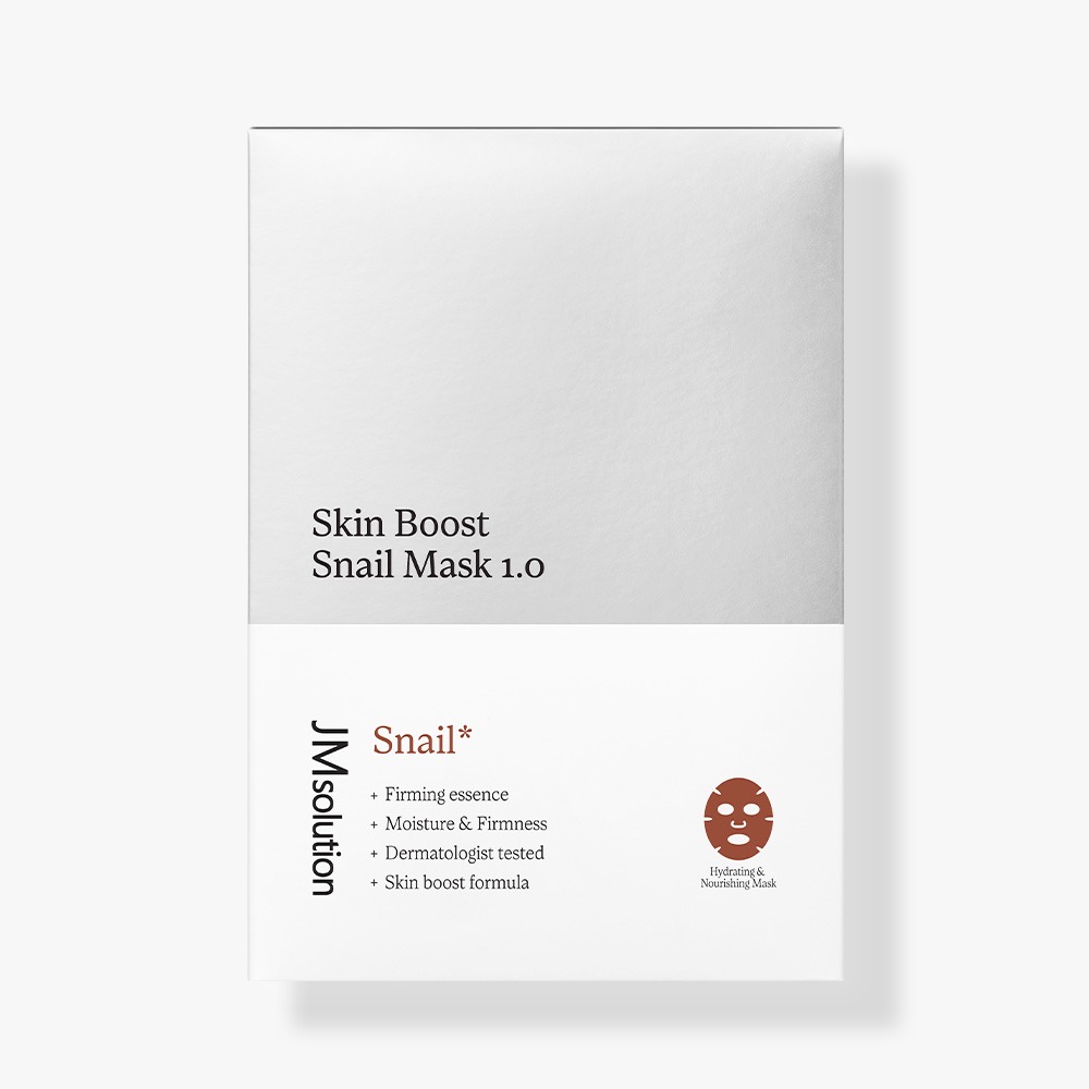 JM SOLUTION SKIN BOOST SNAIL MASK 1.0 Омолаживающая тканевая маска с муцином улитки 30мл