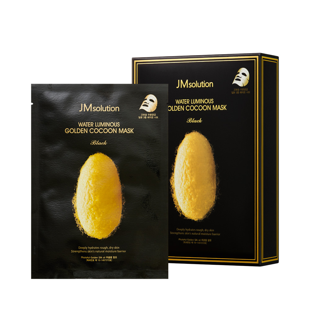 JM SOLUTION WATER LUMINOUS GOLDEN COCOON MASK PLUS Маска с протеинами золотого шелкопряда 45мл