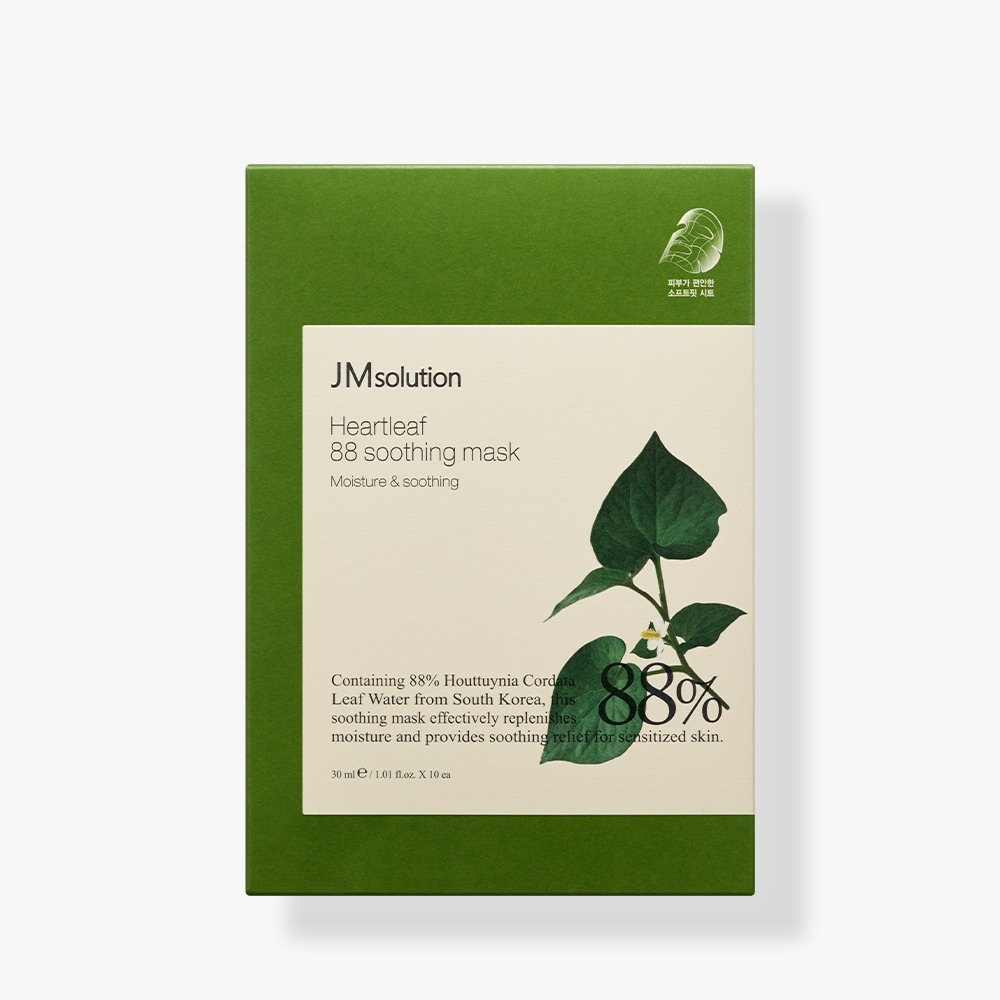JM SOLUTION HEARTLEAF 88  PREMIUM MASK Тканевая маска с экстрактом хауттюйнии 33мл