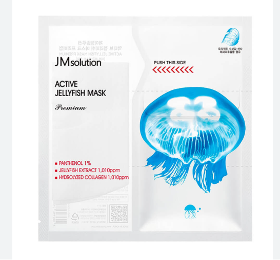 JM SOLUTION ACTIVE JELLYFISH MASK PREMIUM Премиальная тканевая маска с экстрактом медузы 33мл*5шт-АКЦИЯ