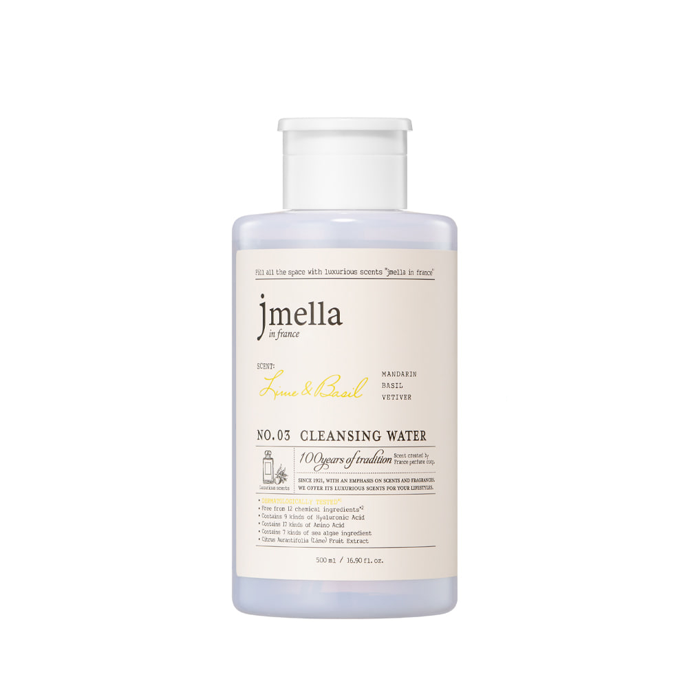 JMELLA IN FRANCE LIME & BASIL CLEANSING WATER Мицеллярная вода "Лайм и Базилик" 500мл