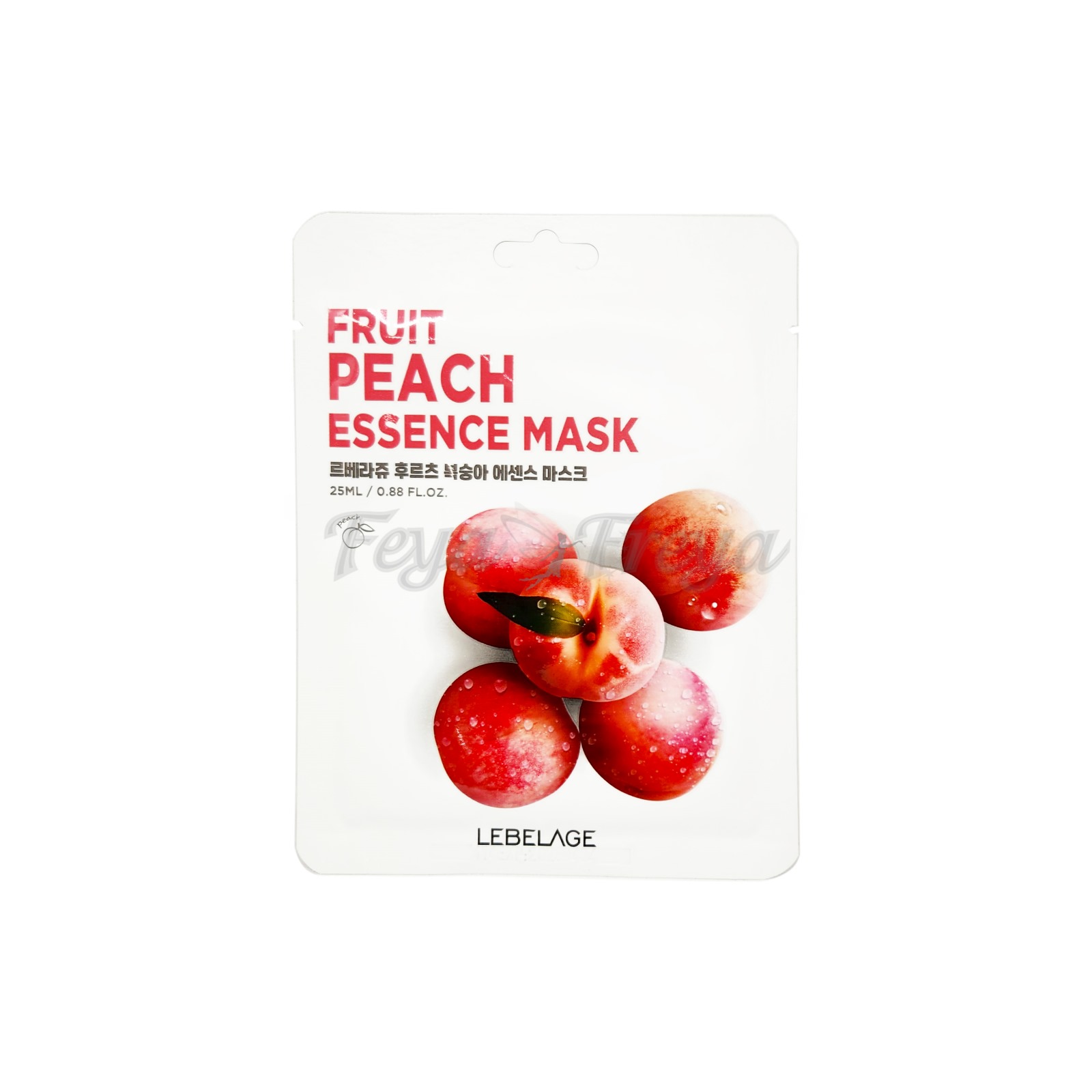 LEBELAGE FRUIT PEACH ESSENCE MASK Тканевая маска с персиком 25мл*10шт
