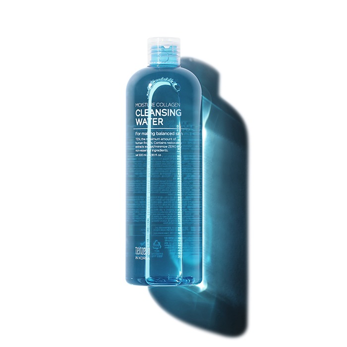 TENZERO MOISTURE COLLAGEN CLEANSING WATER Мицеллярная очищающая вода с коллагеном 500мл