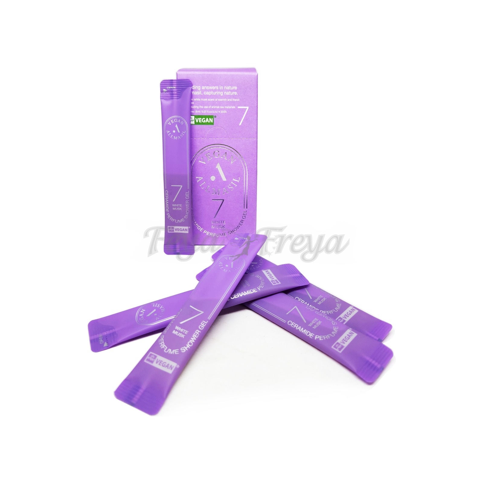 ALLMASIL 7 CERAMIDE PERFUME SHOWER GEL WHITE MUSK STICK POUCH Парфюмированный гель для душа с керамидами "Белый мускус" 8мл