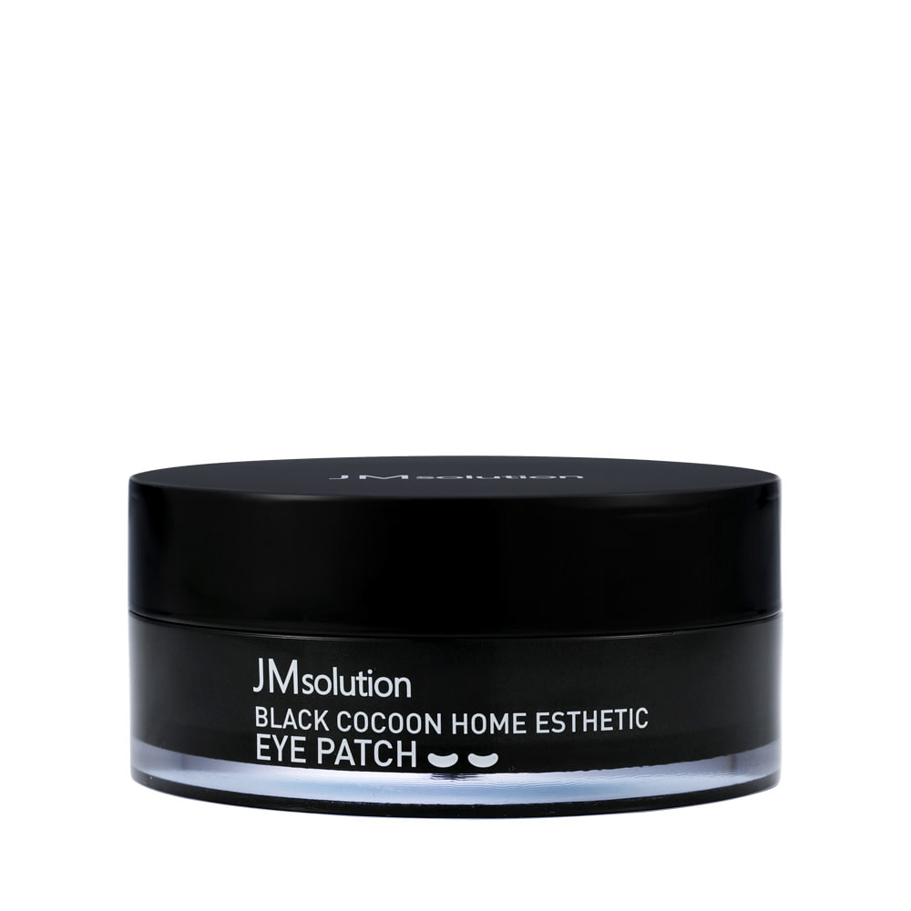 JM SOLUTION BLACK COCON HOME ESTHETIC EYE PATCH Гидрогелевые патчи с протеинами шёлка и углём 60шт