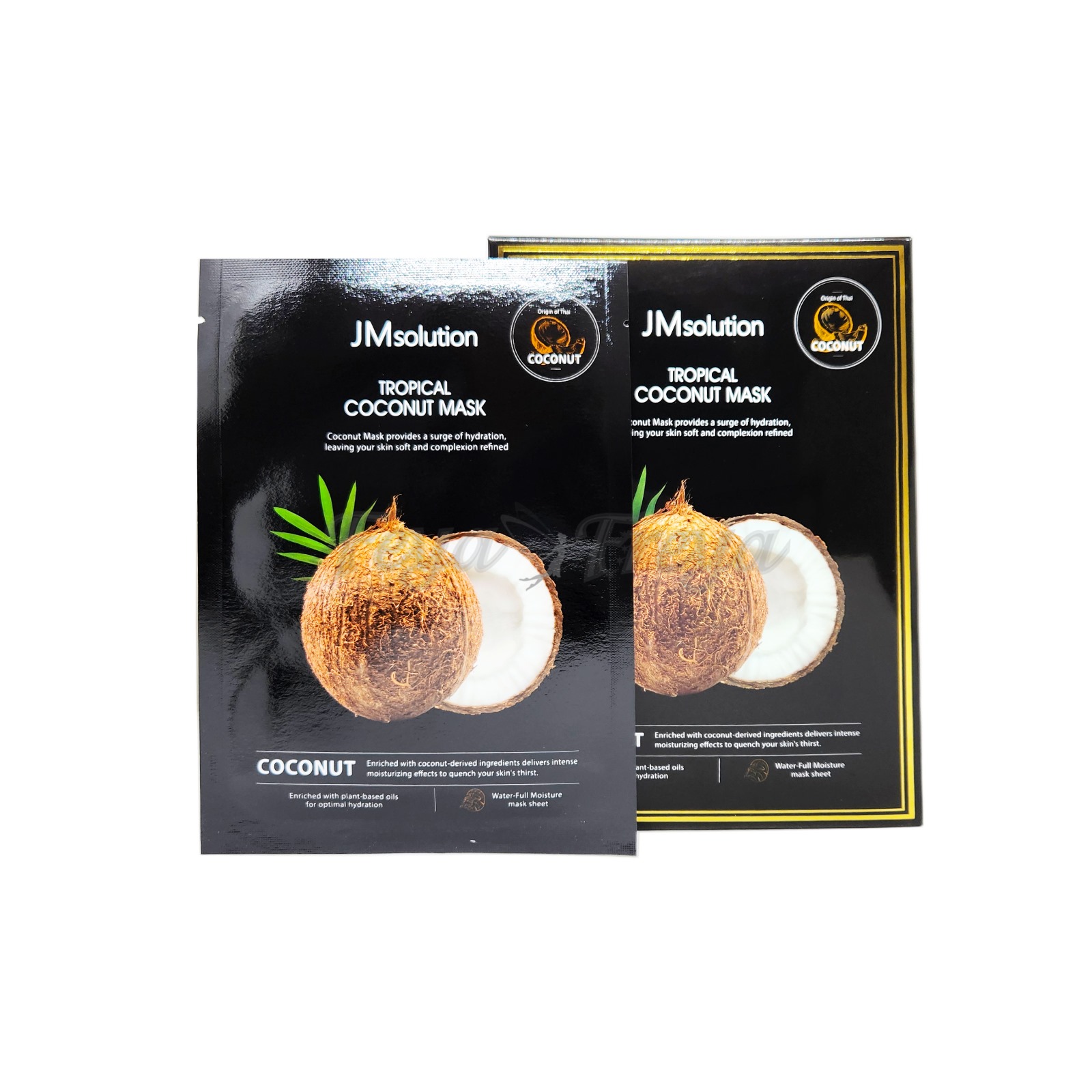 JM SOLUTION TROPICAL COCONUT MASK Тканевая маска с кокосом 30мл