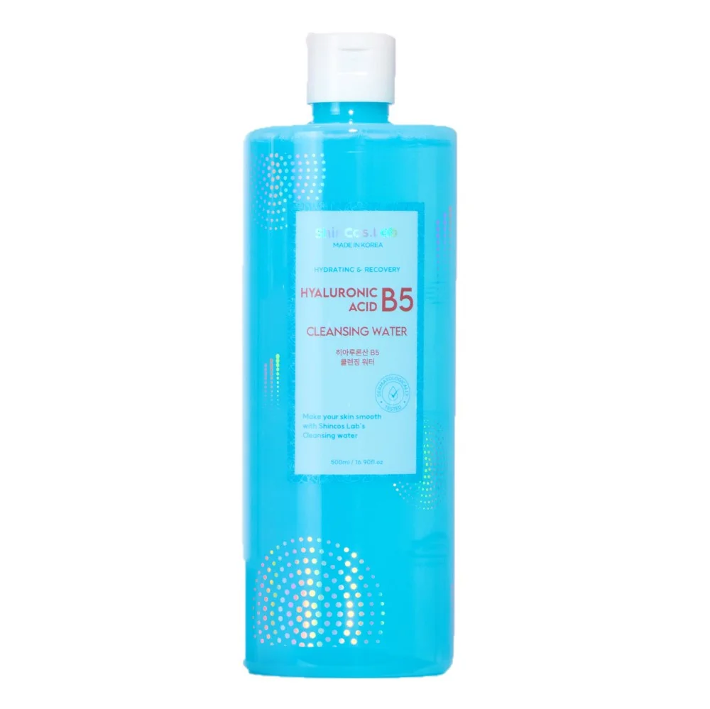 SHINCOS.LAB HYALURONIC ACID B5 CLEANSING WATER Мицеллярная очищающая вода с гиаулуроном и витамином В5 500мл