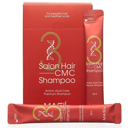 MASIL 3 SALON HAIR CMC SHAMPOO STICK POUCH Восстанавливающий шампунь с аминокислотами 8мл*20шт