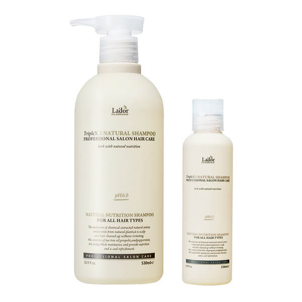 LA'DOR TRIPLEX NATURAL SHAMPOO Бессульфатный органический шампунь с эфирными маслами 530мл