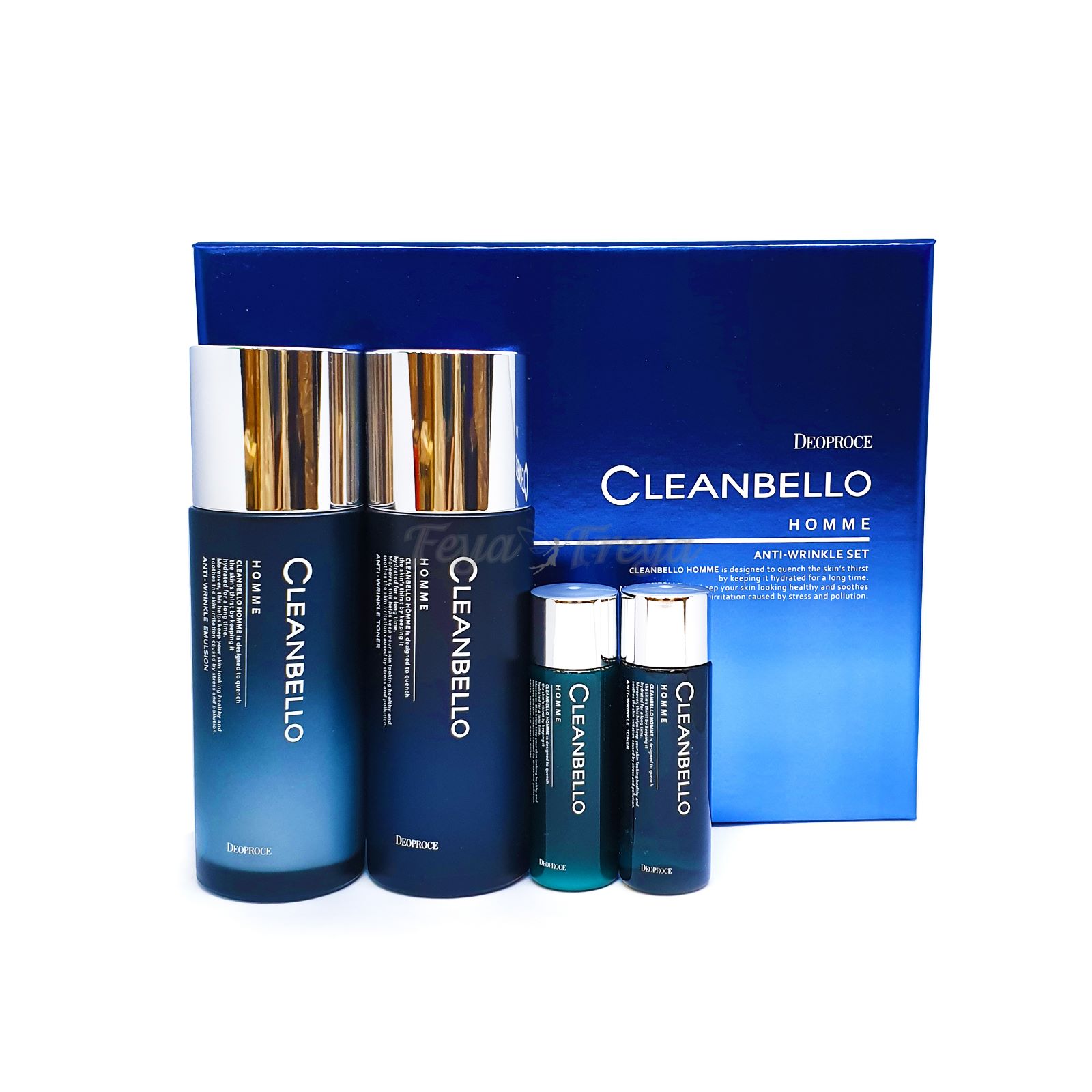 DEOPROCE CLEANBELLO HOMME ANTI-WRINKLE SET Бьюти-набор с гидролизованным коллагеном