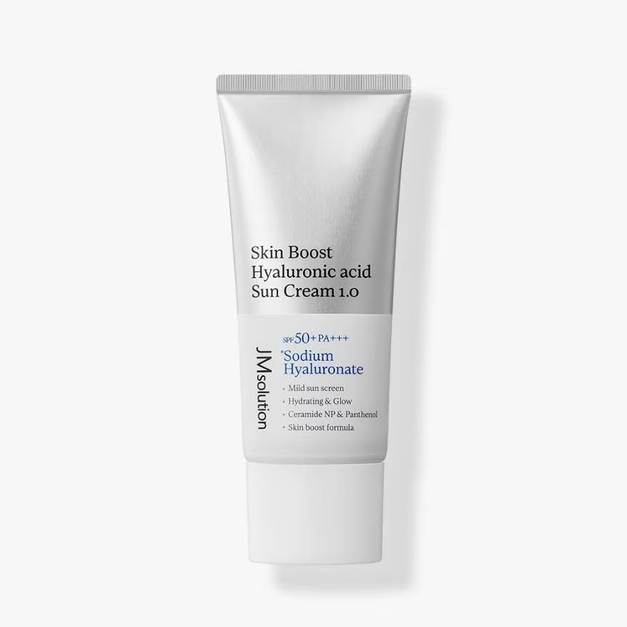 JM SOLUTION SKIN BOOST HYALURONIC ACID SUN CREAM 1.0 Солнцезащитный крем с гиалуроновой кислотой 30мл