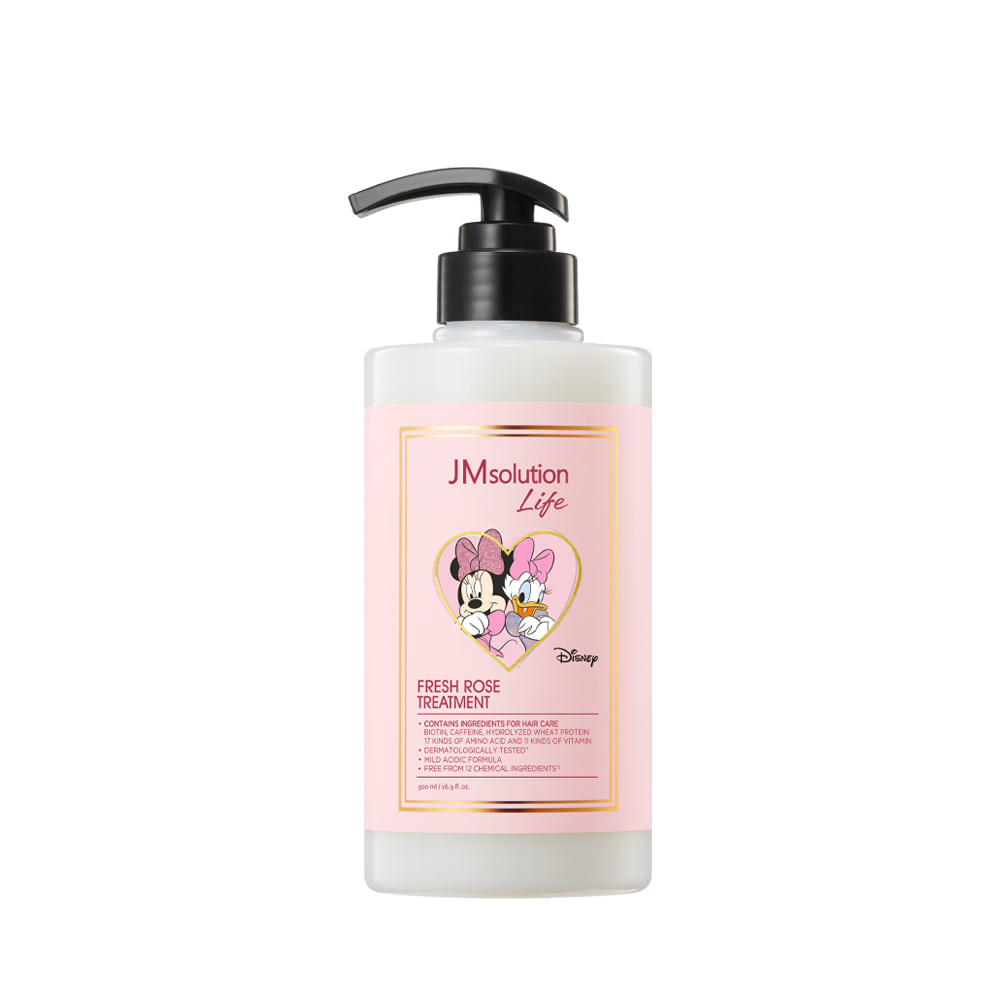 JM SOLUTION LIFE DISNEY FRESH ROSE TREATMENT Маска-бальзам с экстрактом розы 500мл