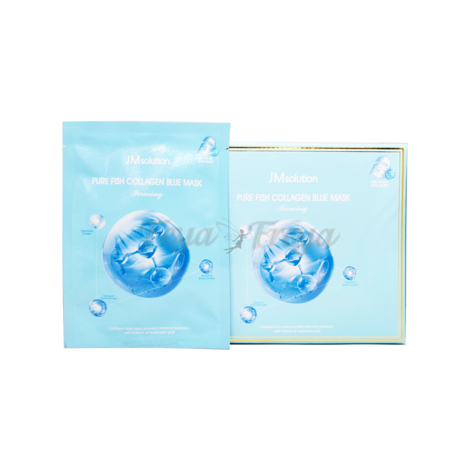 JM SOLUTION PURE COLLAGEN BLUE MASK FIRMING Увлажняющая тканевая маска с коллагеном для эластичности кожи 30мл