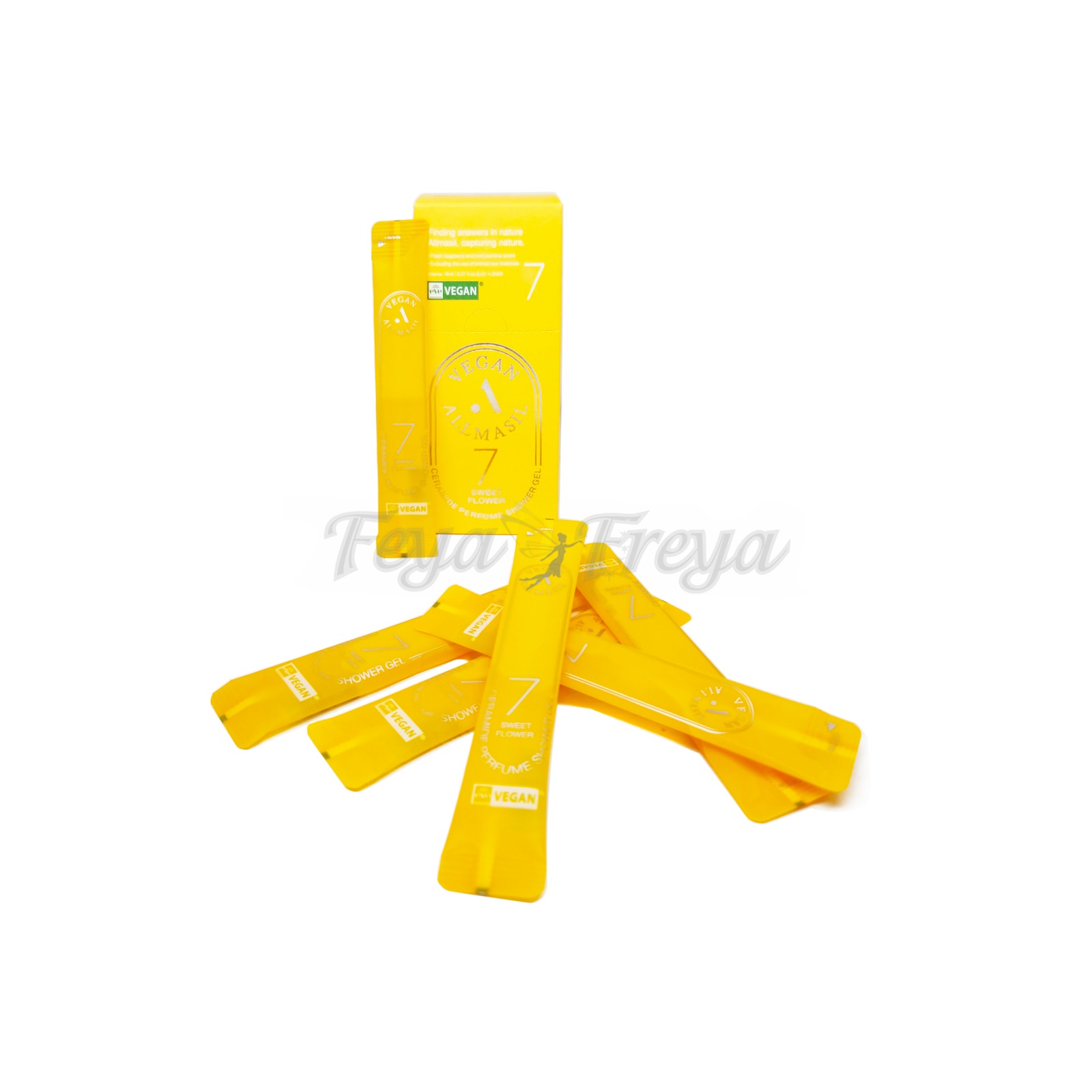 ALLMASIL 7 CERAMIDE PERFUME SHOWER GEL SWEET FLOWER STICK POUCH Парфюмированный гель для душа с керамидами "Сладкий цветок" 8мл