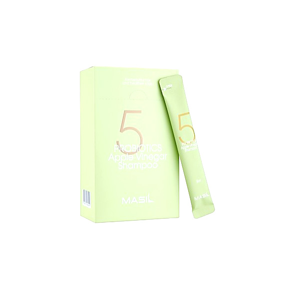 MASIL 5 PROBIOTICS APPLE VINEGAR SHAMPOO STICK POUCH Шампунь против перхоти с яблочным уксусом 8мл*20шт